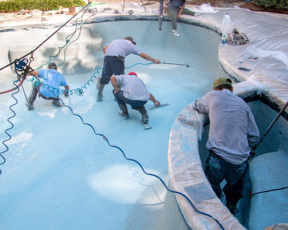 swimming pool plaster repair